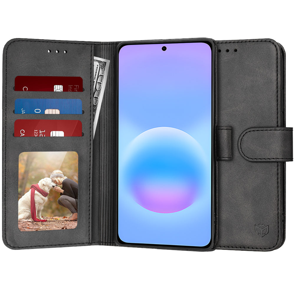 Hülle für Samsung Galaxy A57 5G, Techsuit, Diary Book, Schwarz