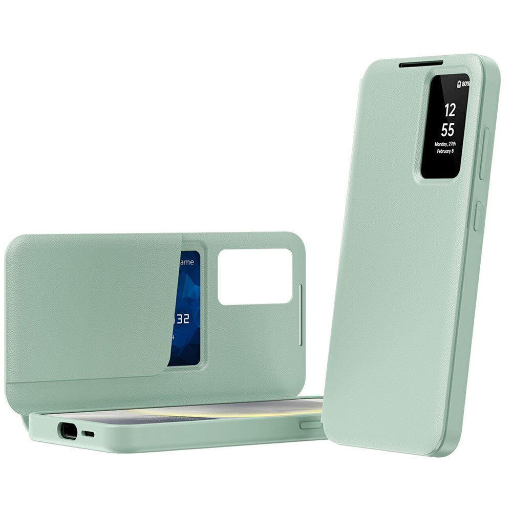 Hülle für Samsung Galaxy A57 5G, Techsuit, SmartView, Grün