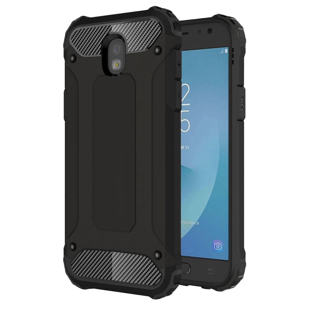 Coque pour Samsung Galaxy J5 (2017) J530, Techsuit, Hybrid Armor, Noire