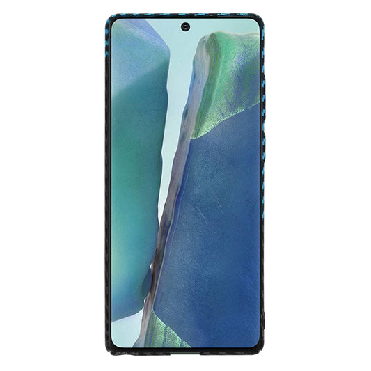 Hülle für Samsung Galaxy Note 20 5G N981 / Note 20 N980, Techsuit, Carbonite FiberShell, Schwarz Blau