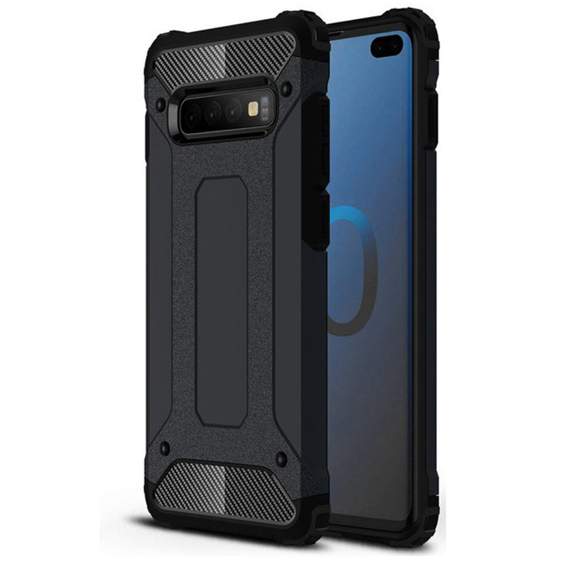 Coque pour Samsung Galaxy S10 G973, Techsuit, Hybrid Armor, Noire