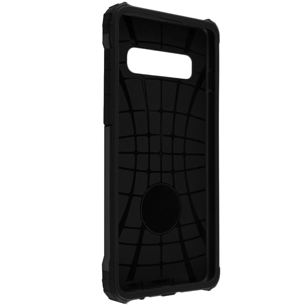 Coque pour Samsung Galaxy S10 G973, Techsuit, Hybrid Armor, Noire