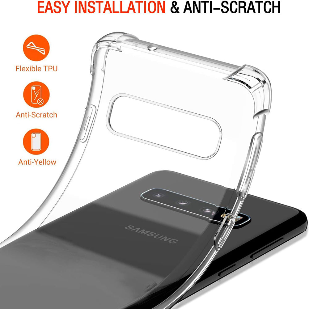 Coque pour Samsung Galaxy S10 G973, Techsuit, Anti-choc Claire, Transparente