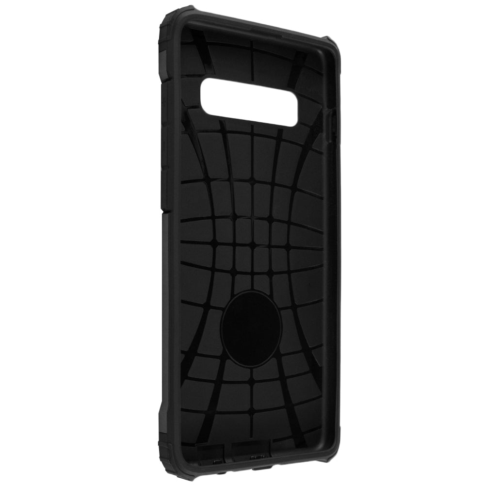 Coque pour Samsung Galaxy S10+ G975, Techsuit, Hybrid Armor, Noire
