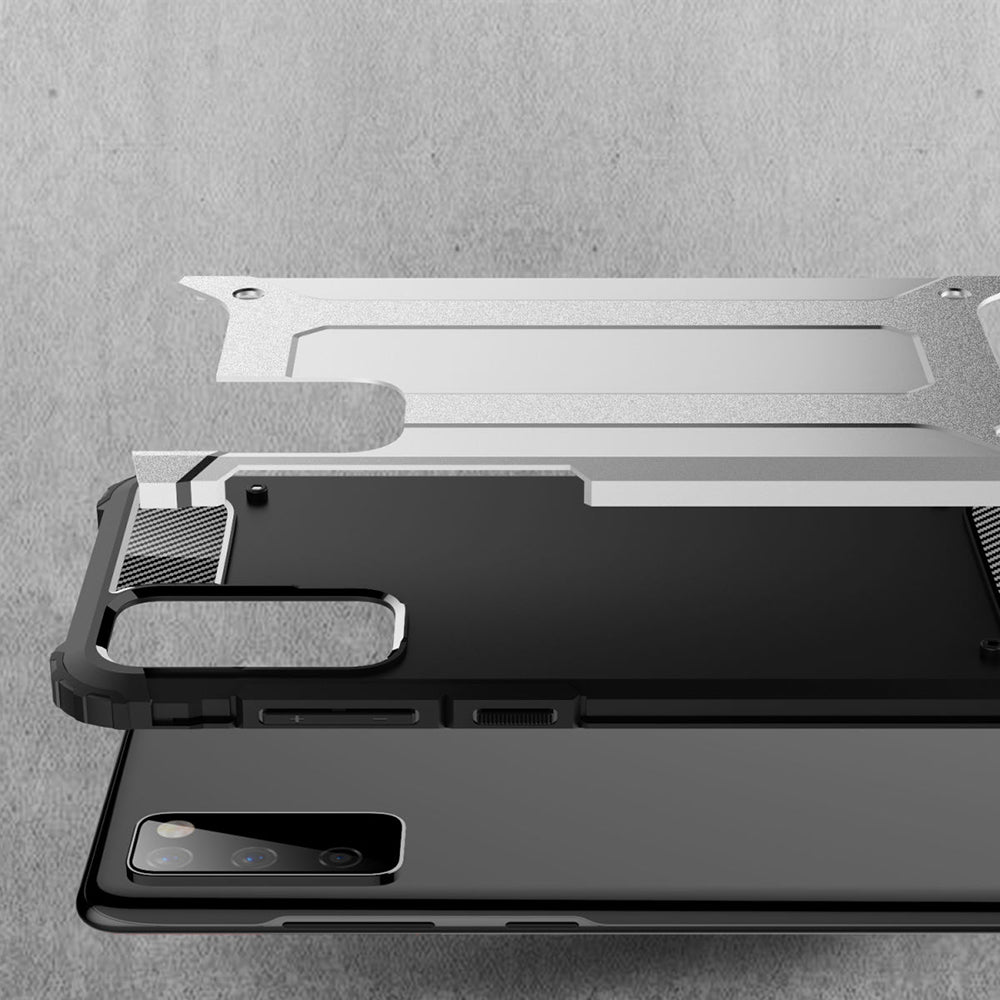 Coque pour Samsung Galaxy S20 FE 2022 G781 / S20 FE 5G G781 / S20 FE G780, Techsuit, Hybrid Armor, Noire