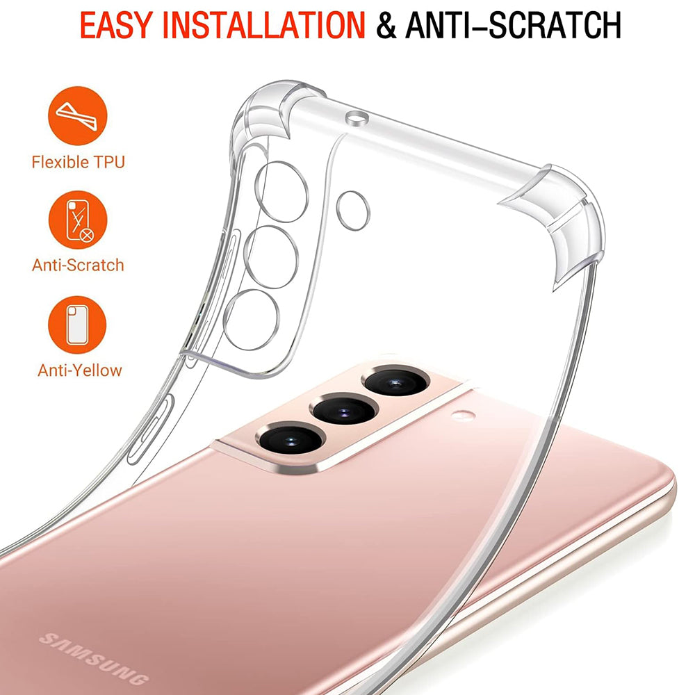 Coque pour Samsung Galaxy S22 5G S901, Techsuit, Anti-choc Claire, Transparente