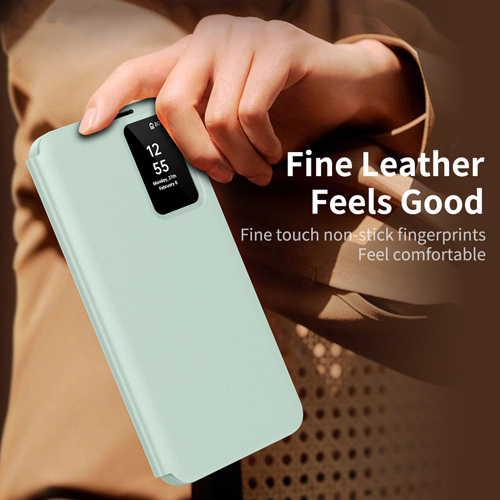 Coque pour Samsung Galaxy S22 5G S901, Techsuit, SmartView, Vert