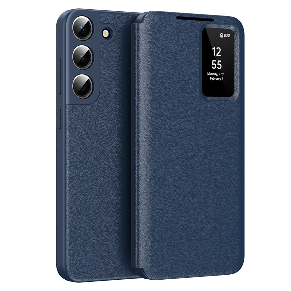 Coque pour Samsung Galaxy S22+ 5G S906, Techsuit, SmartView, Bleue