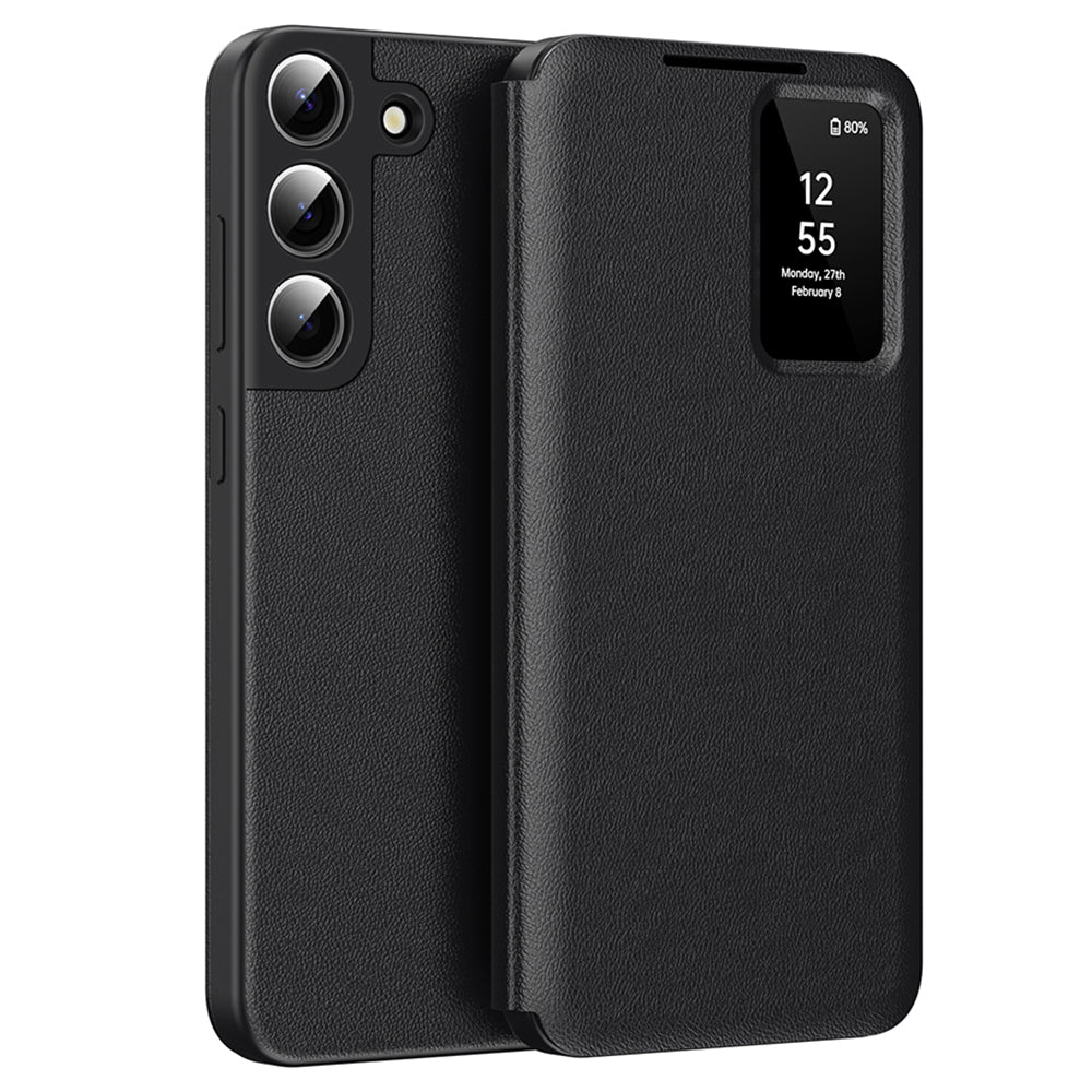 Coque pour Samsung Galaxy S22+ 5G S906, Techsuit, SmartView, Noire