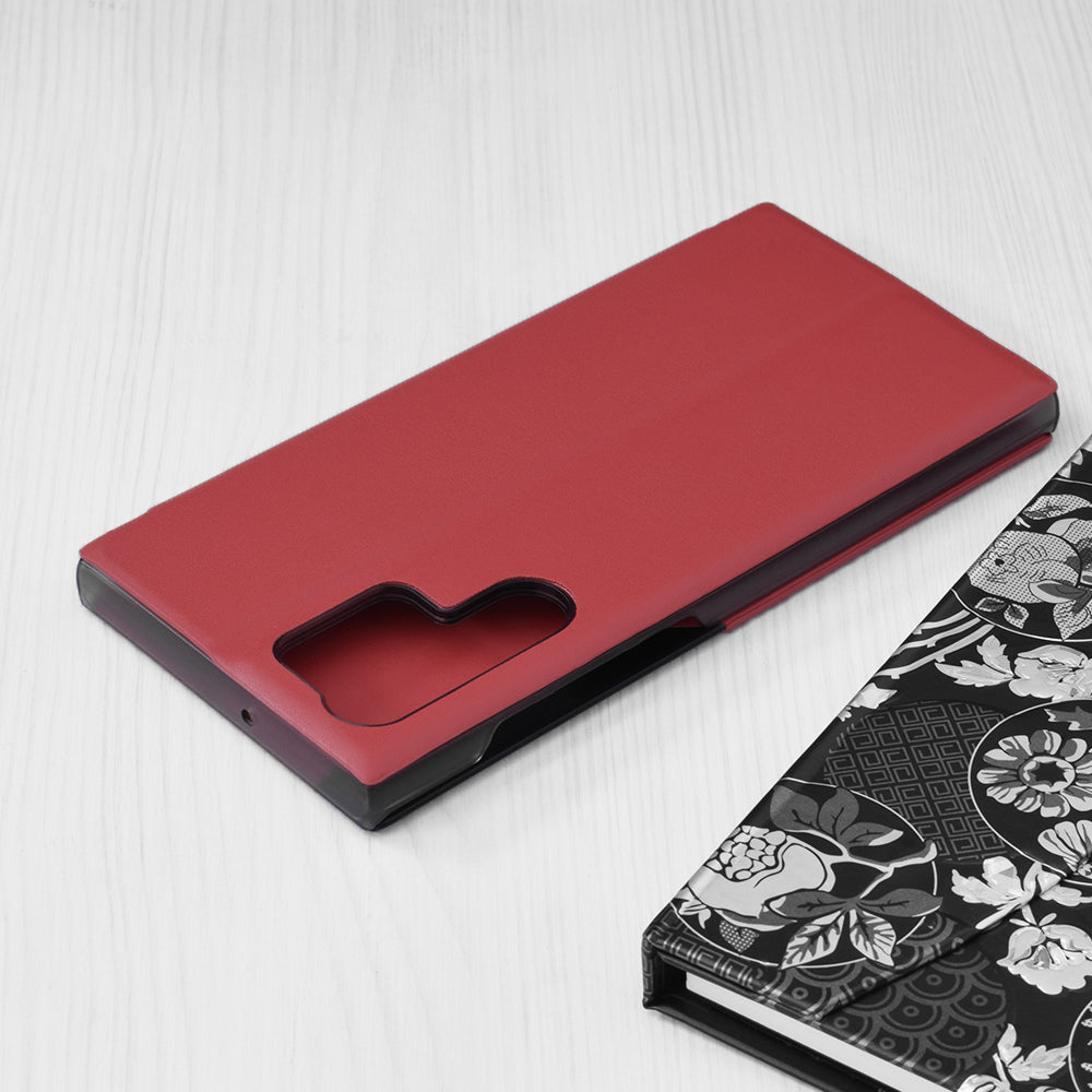 Coque pour Samsung Galaxy S22 Ultra 5G S908, Techsuit, eFold, Rouge