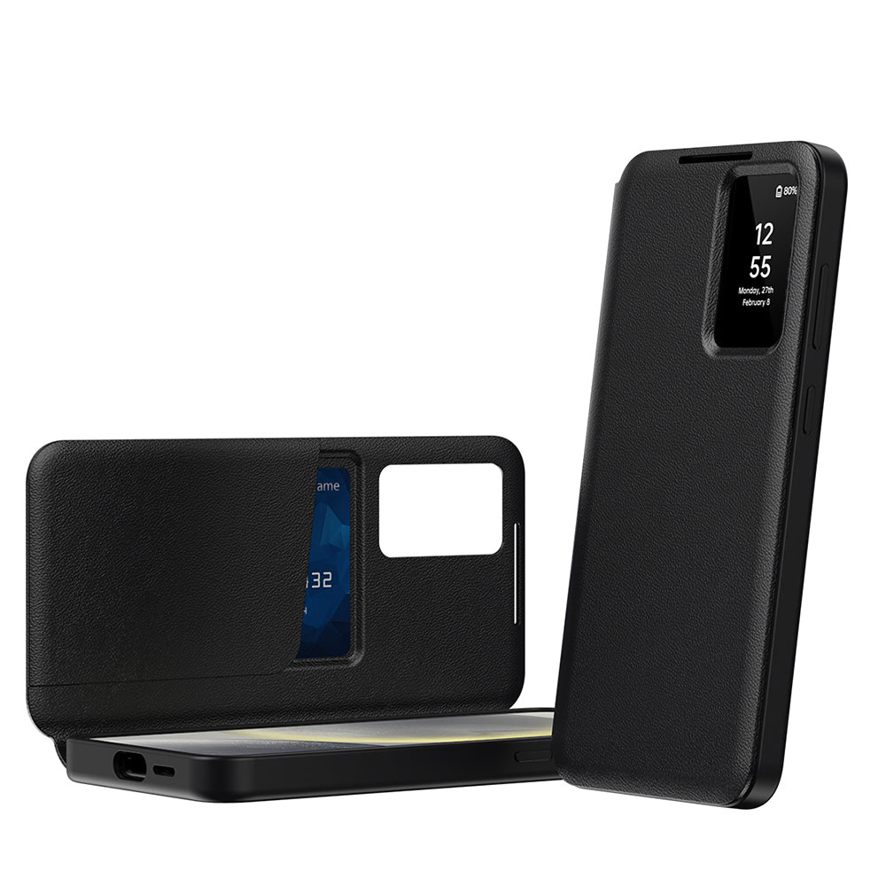 Coque pour Samsung Galaxy S23 FE S711, Techsuit, SmartView, Noire