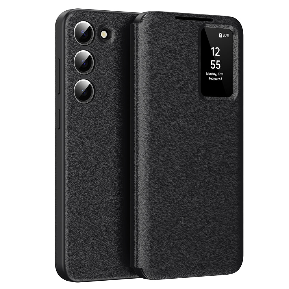 Coque pour Samsung Galaxy S23+ S916, Techsuit, SmartView, Noire