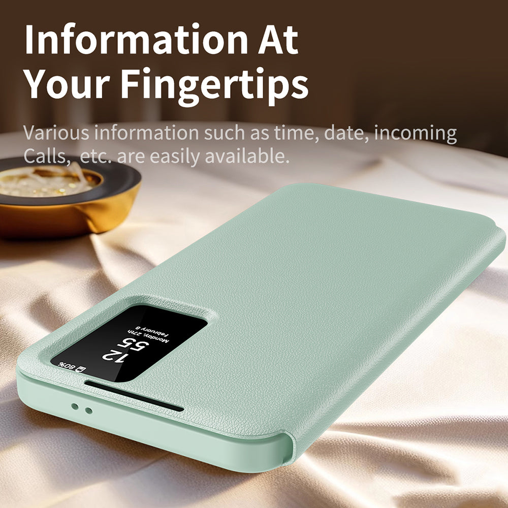 Coque pour Samsung Galaxy S23+ S916, Techsuit, SmartView, Vert
