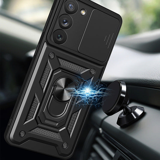 Coque pour Samsung Galaxy S23 Ultra S918, Techsuit, CamShield, Noire
