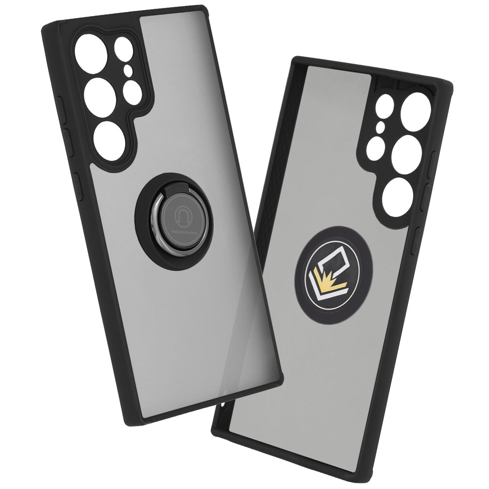 Coque pour Samsung Galaxy S23 Ultra S918, Techsuit, Glinth, Noire