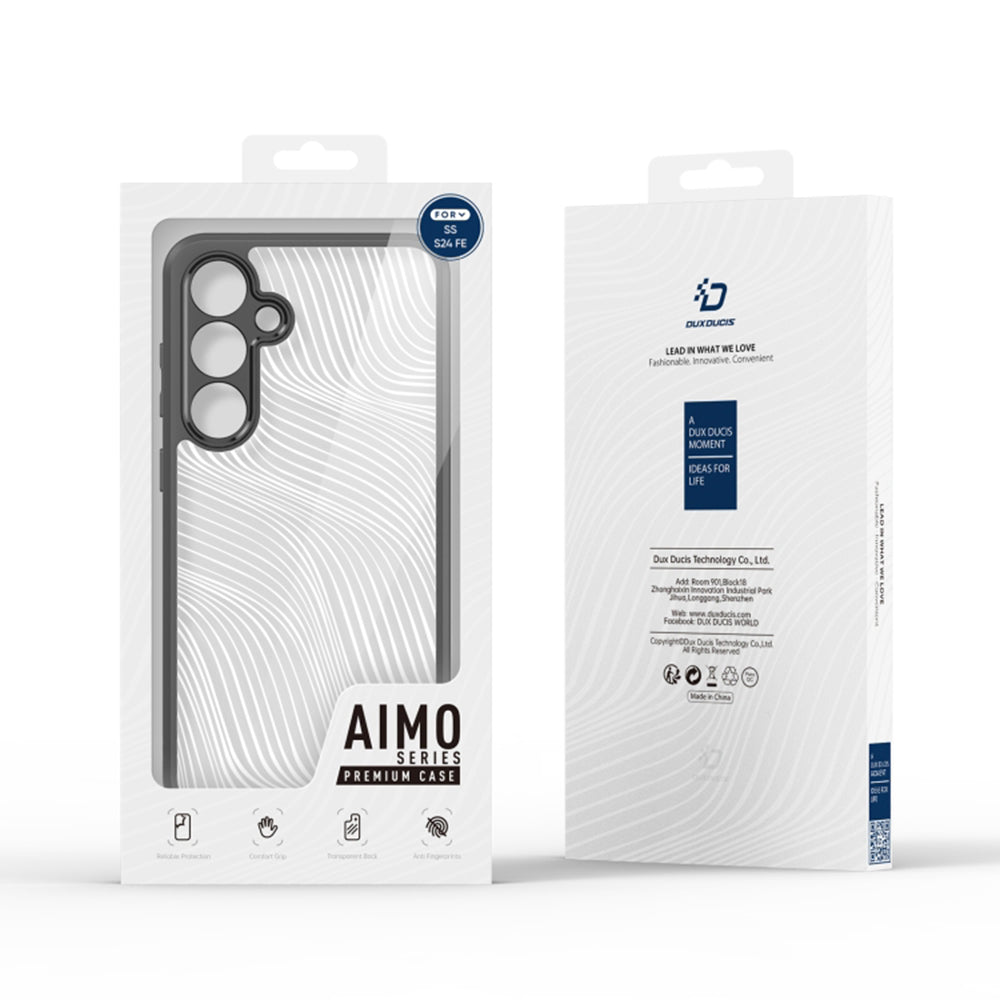 Étui pour Samsung Galaxy S24 FE S721, DUX DUCIS, Aimo, Noir