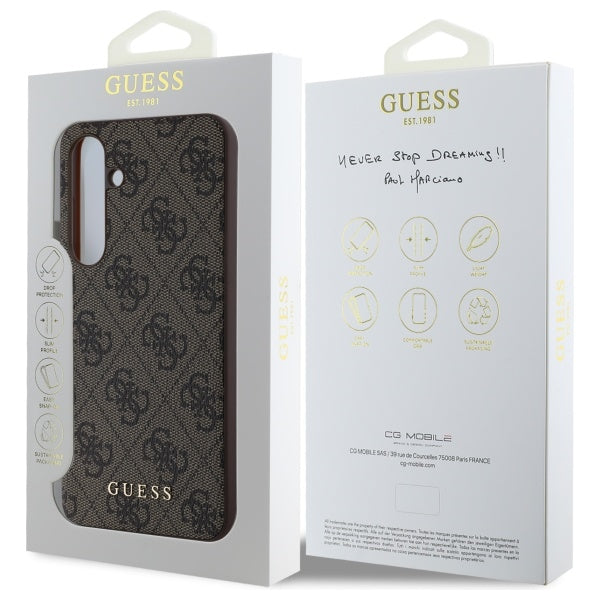 Hülle für Samsung Galaxy S24 FE S721, Guess, 4G Classic, Braun