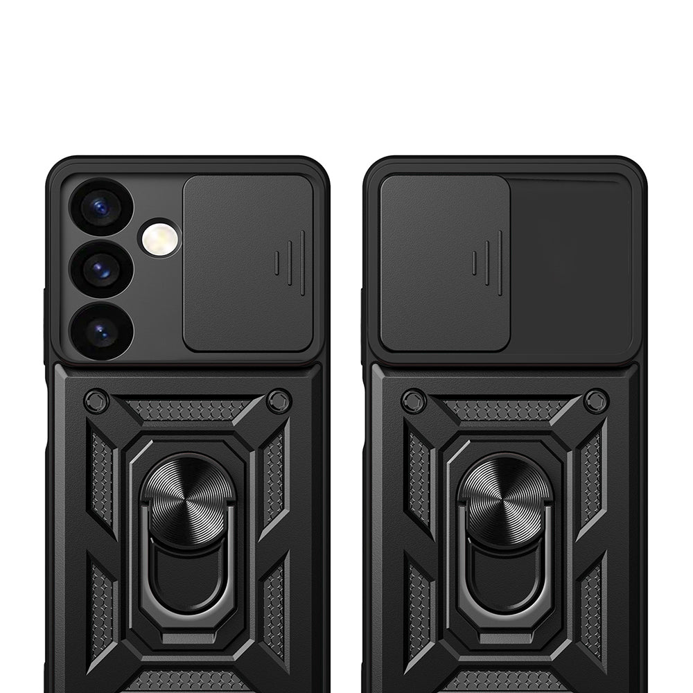 Coque pour Samsung Galaxy S24 FE S721, Techsuit, CamShield, Noire