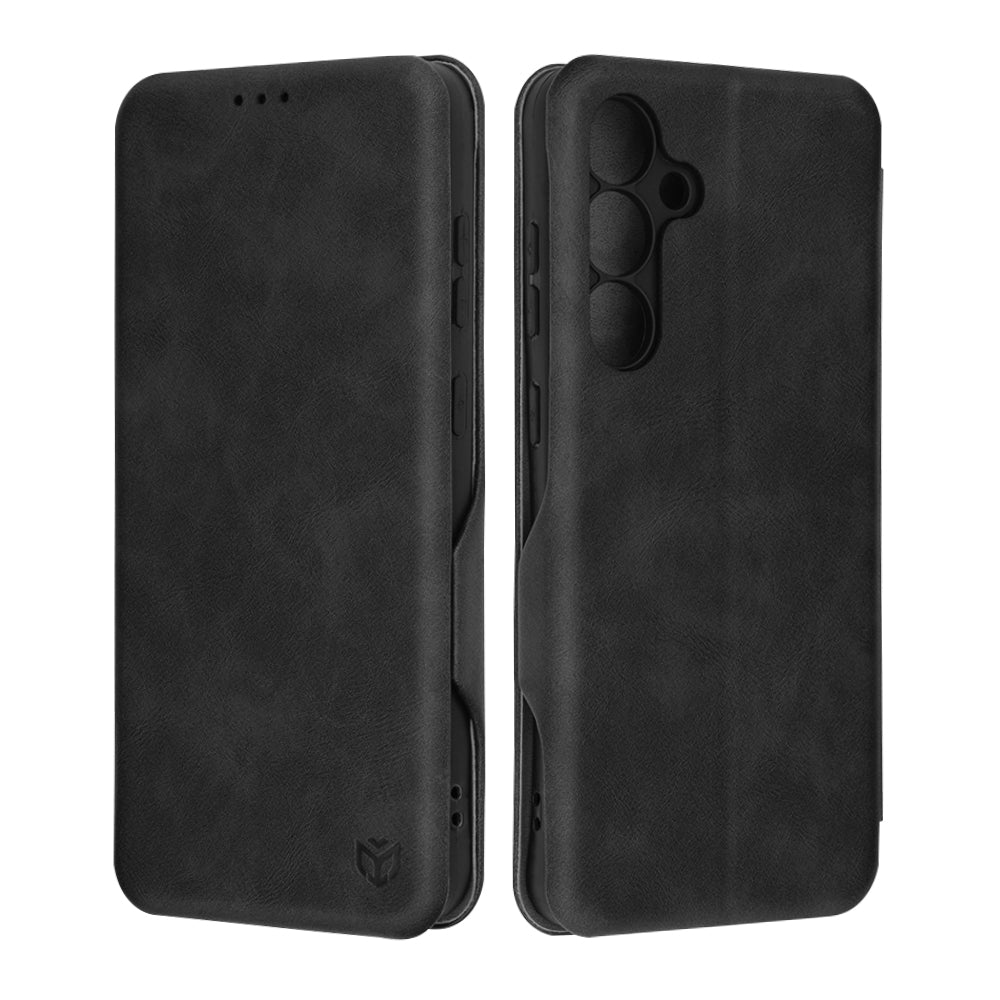Coque pour Samsung Galaxy S24 FE S721, Techsuit, Safe Wallet Plus, Noire
