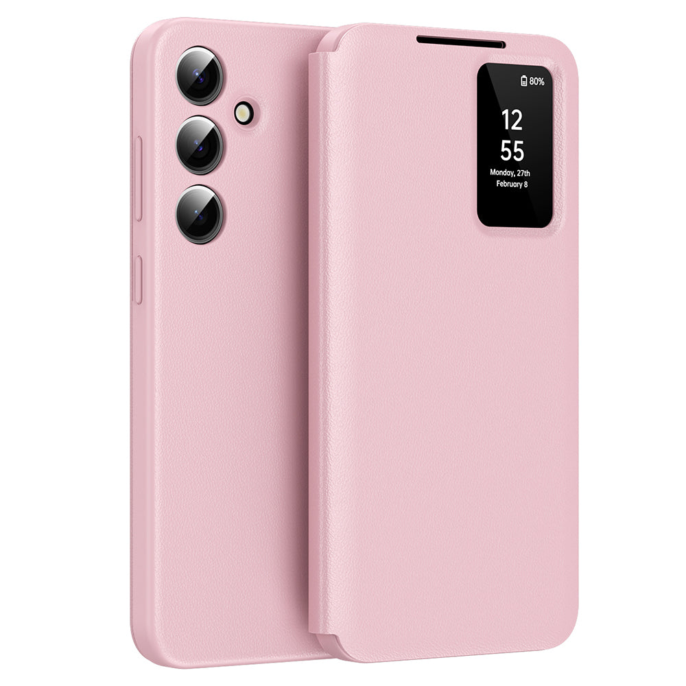 Coque pour Samsung Galaxy S24 FE S721, Techsuit, SmartView, Rose