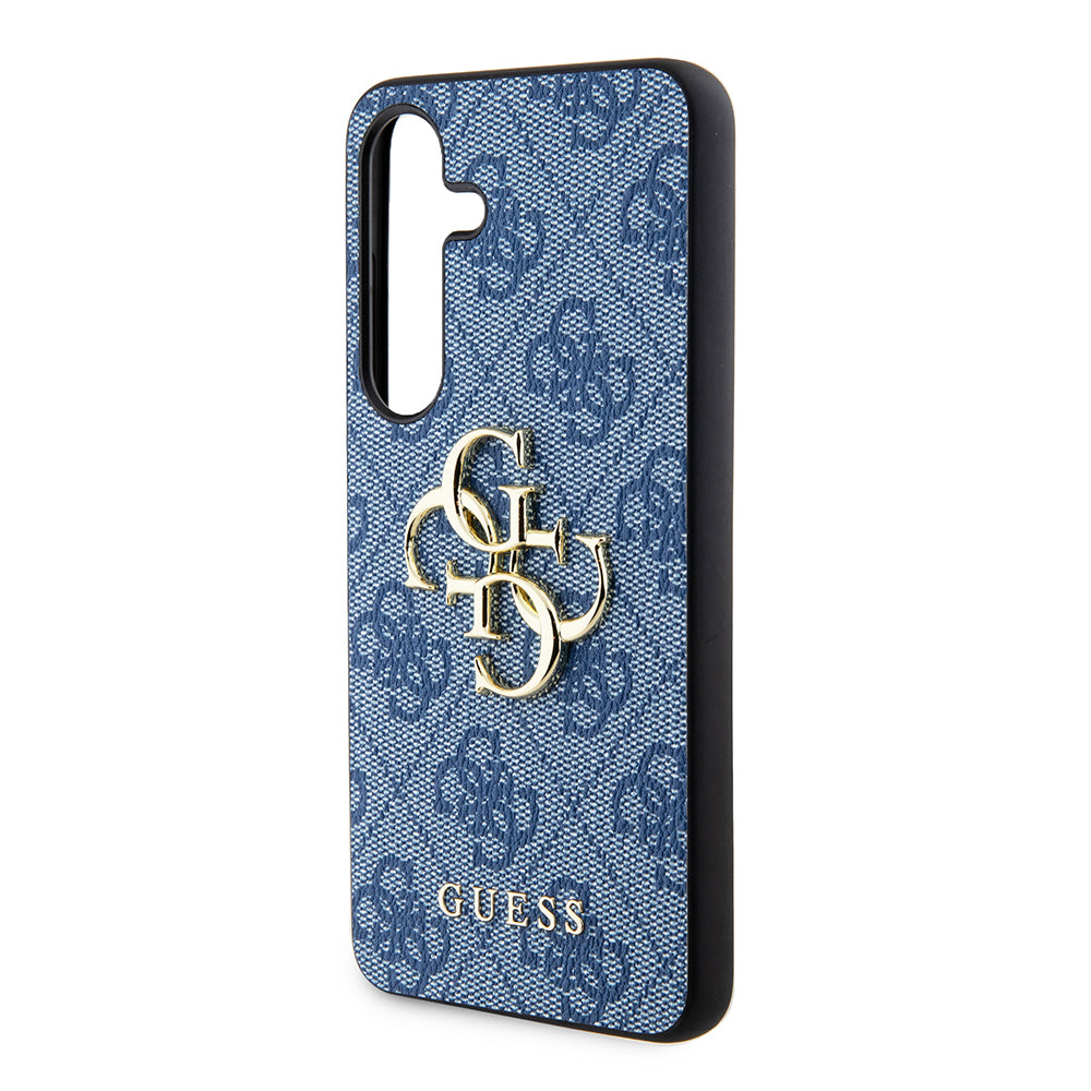 Étui pour Samsung Galaxy S24+ S926, Guess, 4G Big Logo, Bleu