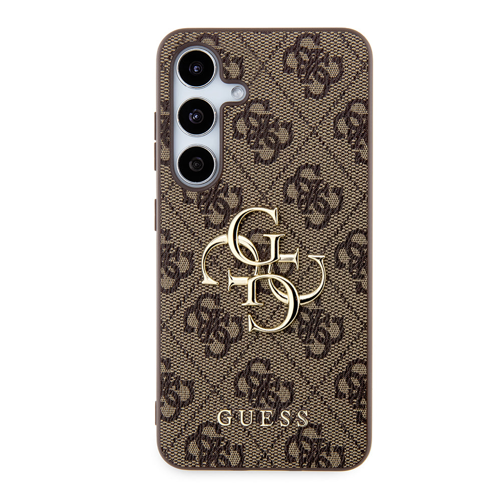 Étui pour Samsung Galaxy S24+ S926, Guess, 4G Big Logo, Marron