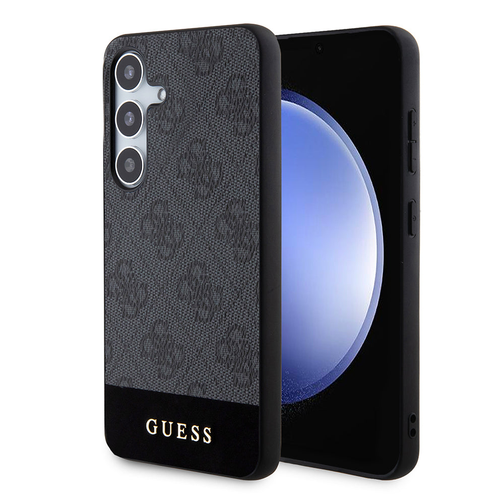 Hülle für Samsung Galaxy S24+ S926, Guess, 4G Stripe, Schwarz