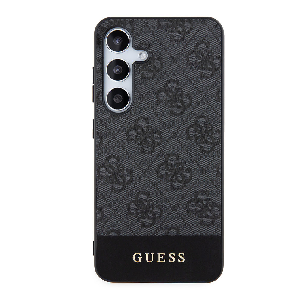 Hülle für Samsung Galaxy S24+ S926, Guess, 4G Stripe, Schwarz