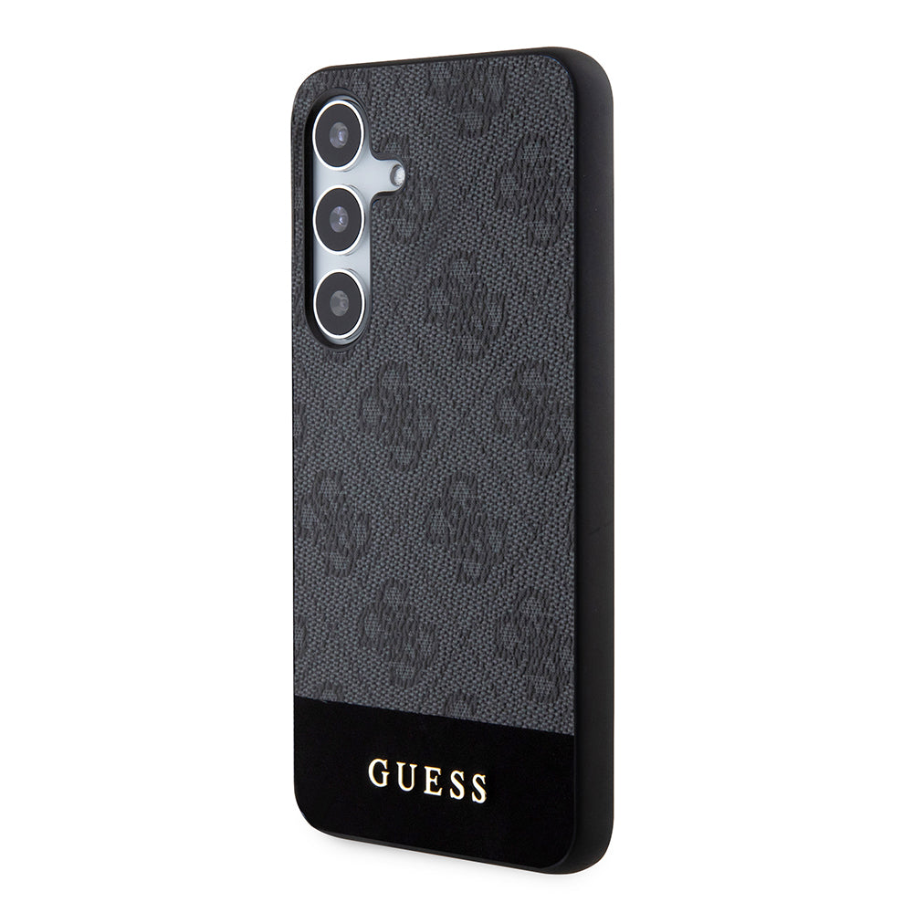 Hülle für Samsung Galaxy S24+ S926, Guess, 4G Stripe, Schwarz