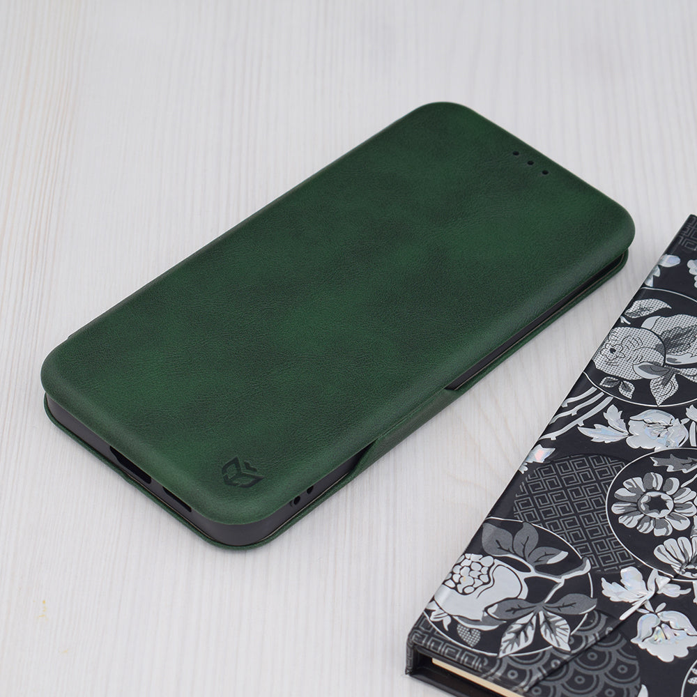 Coque pour Samsung Galaxy S24+ S926, Techsuit, Safe Wallet Plus, Vert