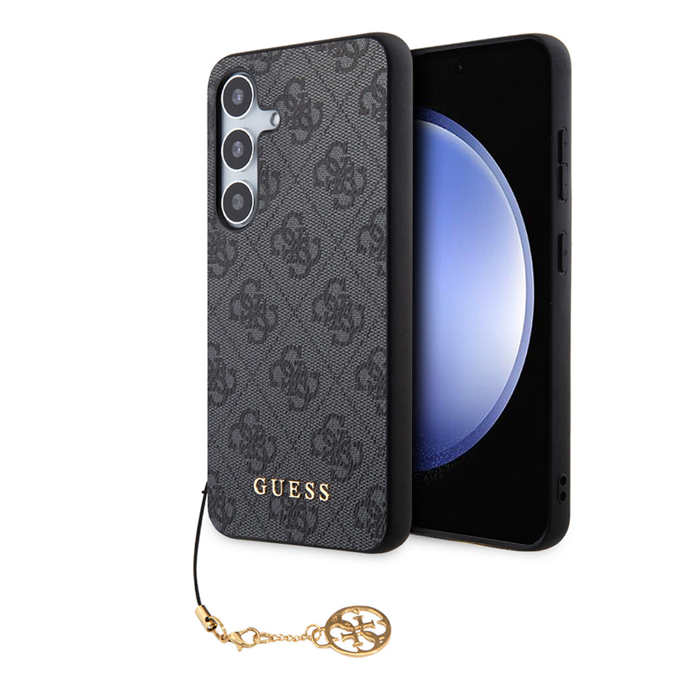Hülle für Samsung Galaxy S24 S921, Guess, 4G Charm, Schwarz