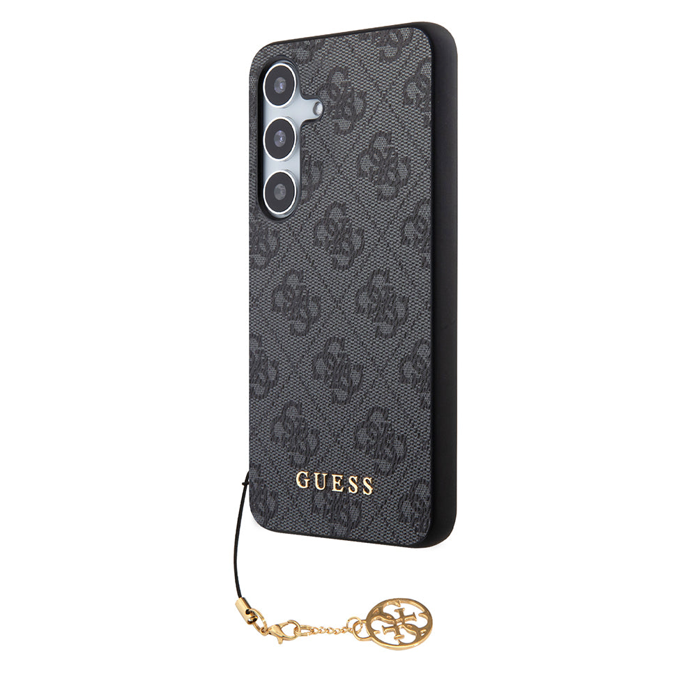 Hülle für Samsung Galaxy S24 S921, Guess, 4G Charm, Schwarz