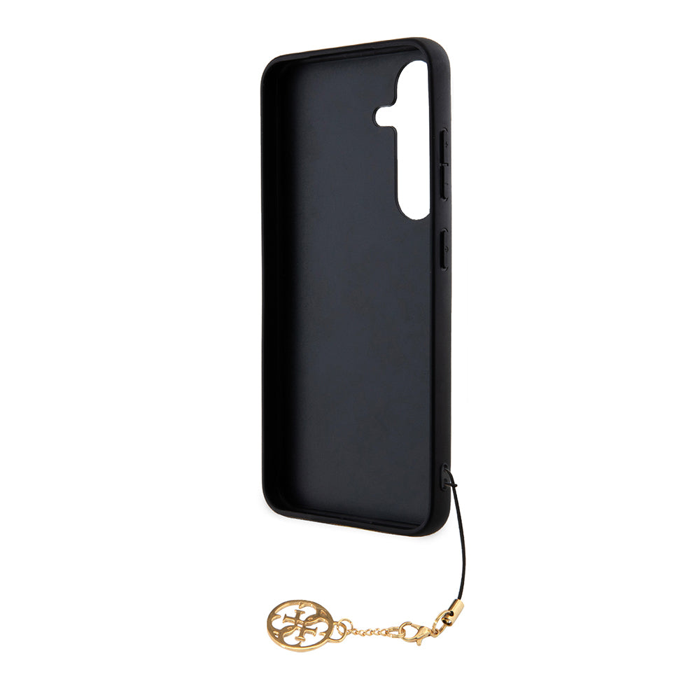 Hülle für Samsung Galaxy S24 S921, Guess, 4G Charm, Schwarz