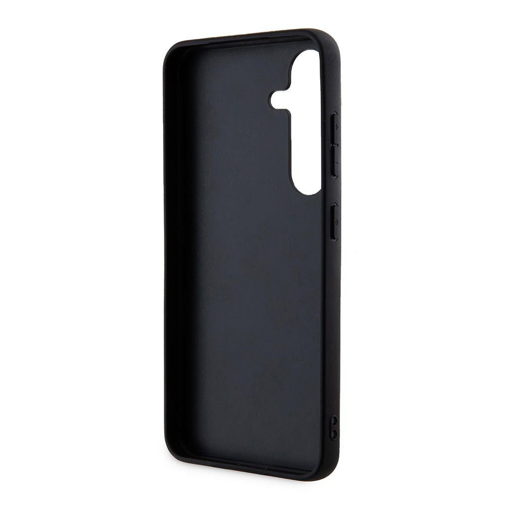 Étui pour Samsung Galaxy S24 S921, Guess, Logo Or Métal 4G, Noir