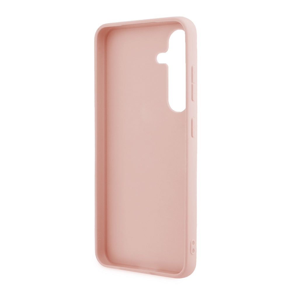 Étui pour Samsung Galaxy S24 S921, Guess, Glitter Script, Rose
