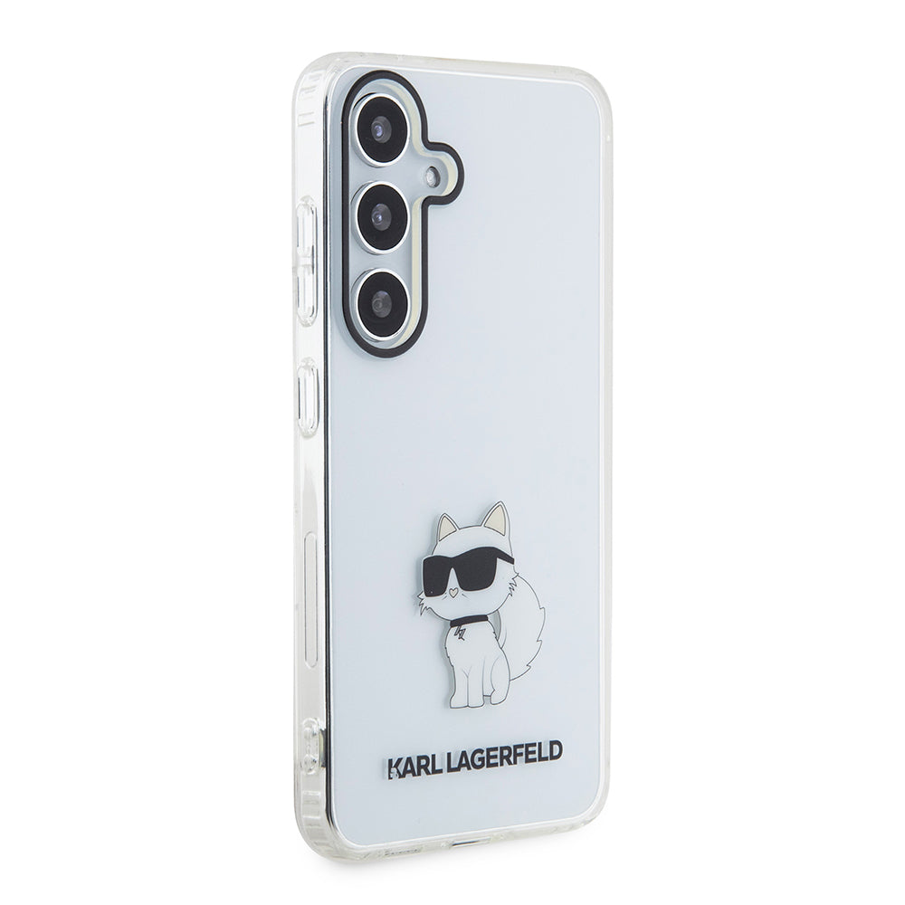 Case for Samsung Galaxy S24 S921, Karl Lagerfeld, IML Luxury Choupette, Transparent