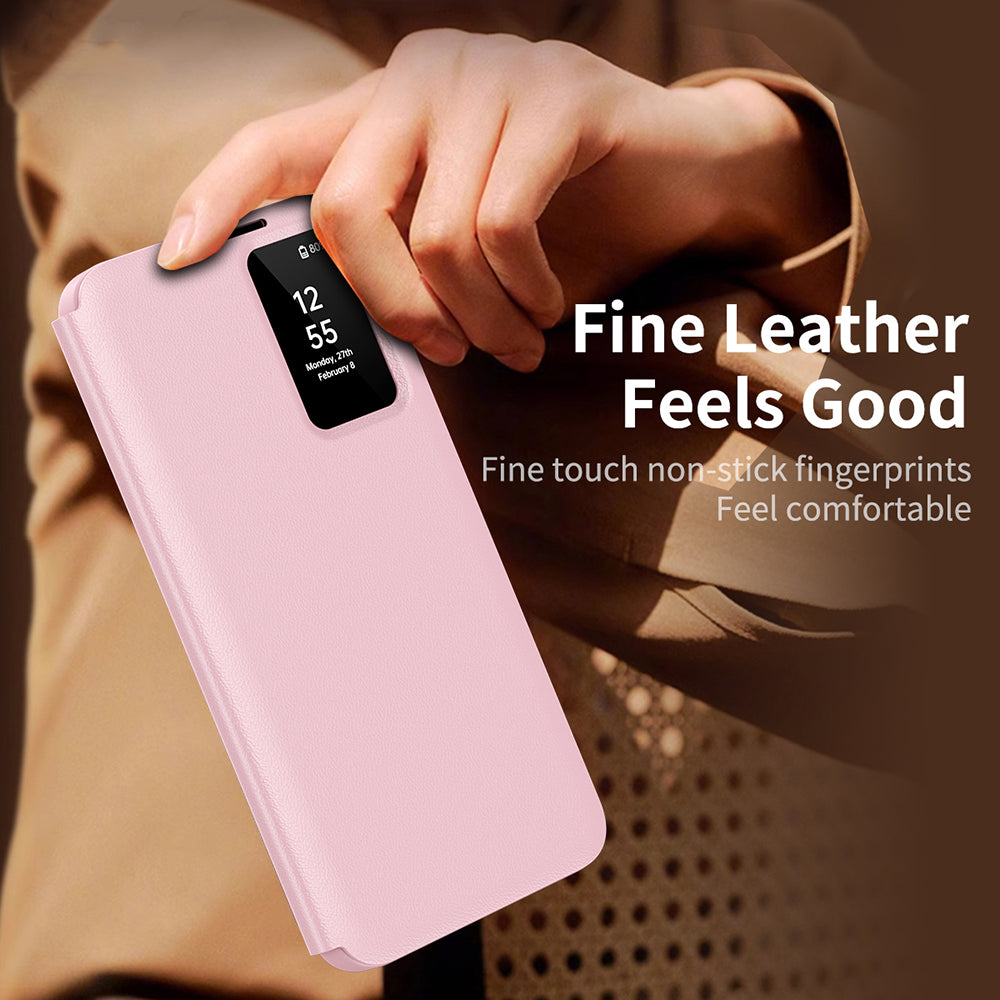 Coque pour Samsung Galaxy S24 S921, Techsuit, SmartView, Rose