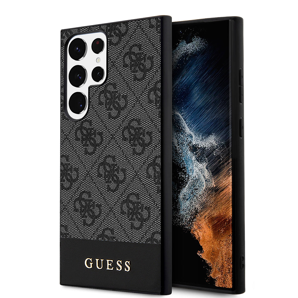 Étui pour Samsung Galaxy S24 Ultra S928, Guess, 4G Stripe, Noir