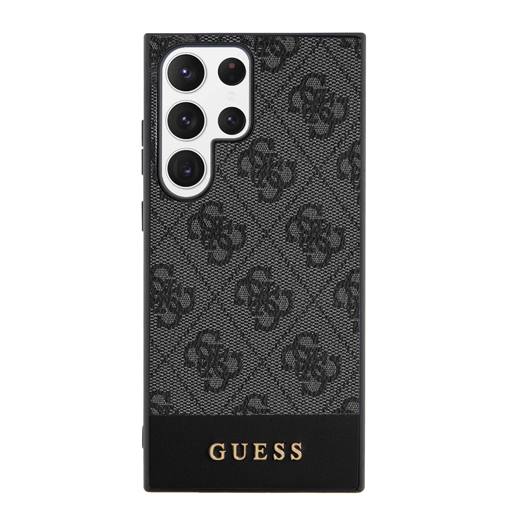 Étui pour Samsung Galaxy S24 Ultra S928, Guess, 4G Stripe, Noir