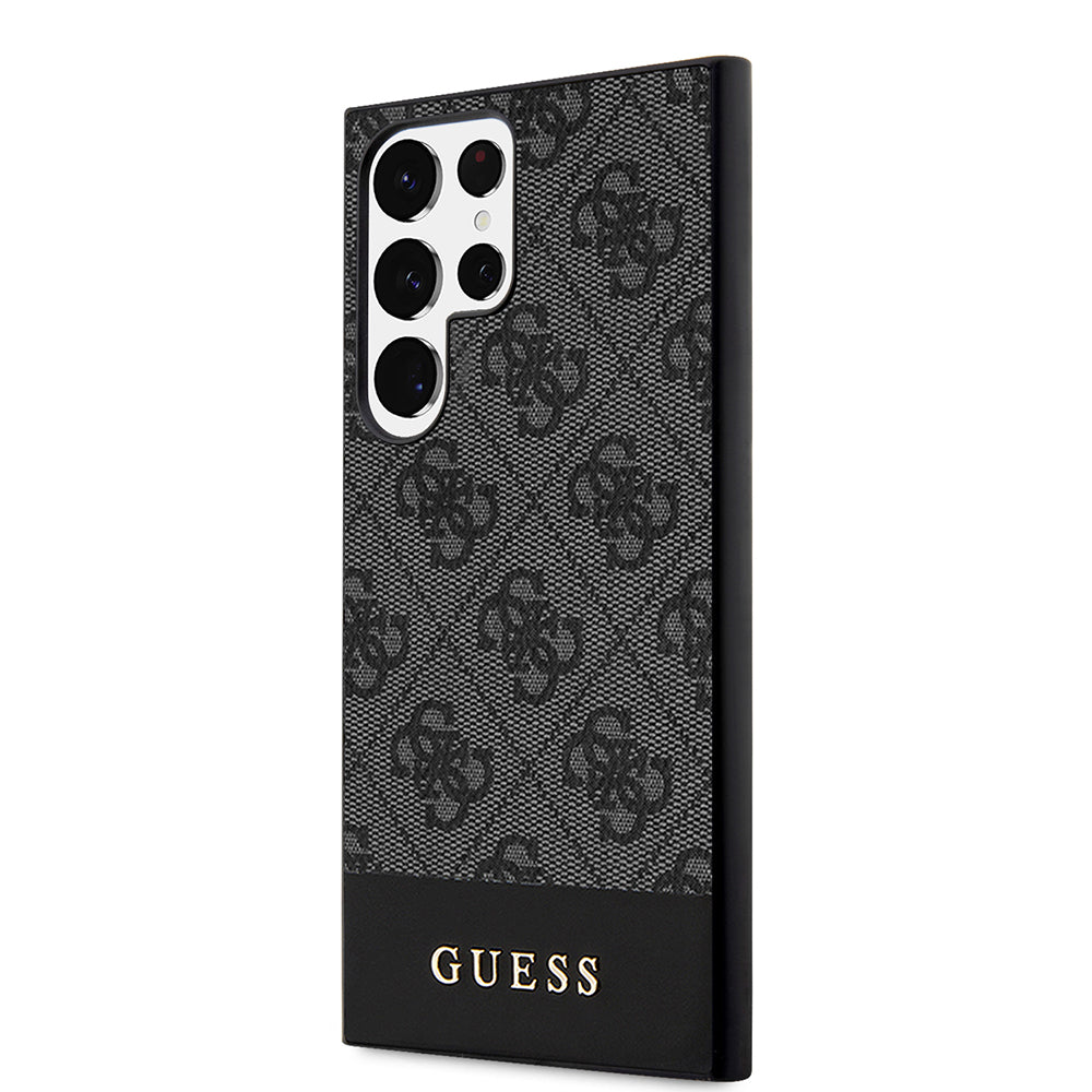 Étui pour Samsung Galaxy S24 Ultra S928, Guess, 4G Stripe, Noir