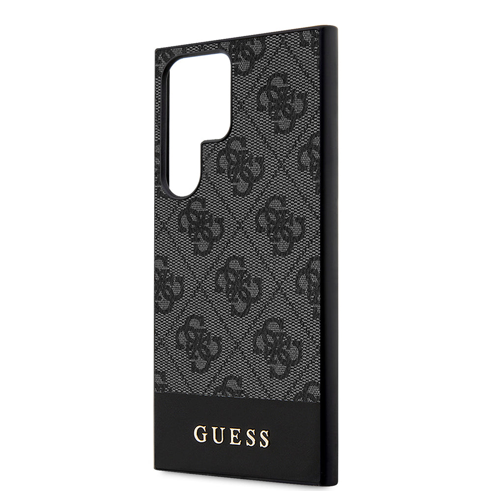 Étui pour Samsung Galaxy S24 Ultra S928, Guess, 4G Stripe, Noir