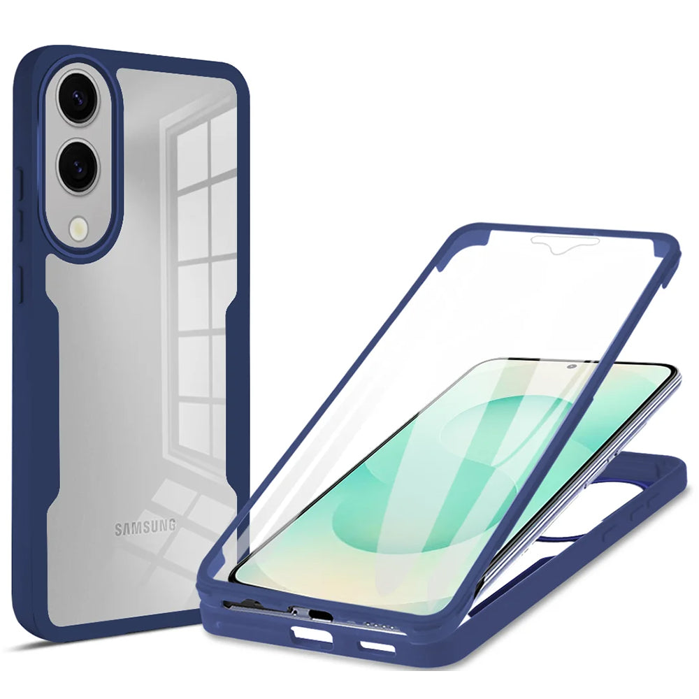 Coque pour Samsung Galaxy S25 Edge S937, Techsuit, ColorVerse 360, Bleue