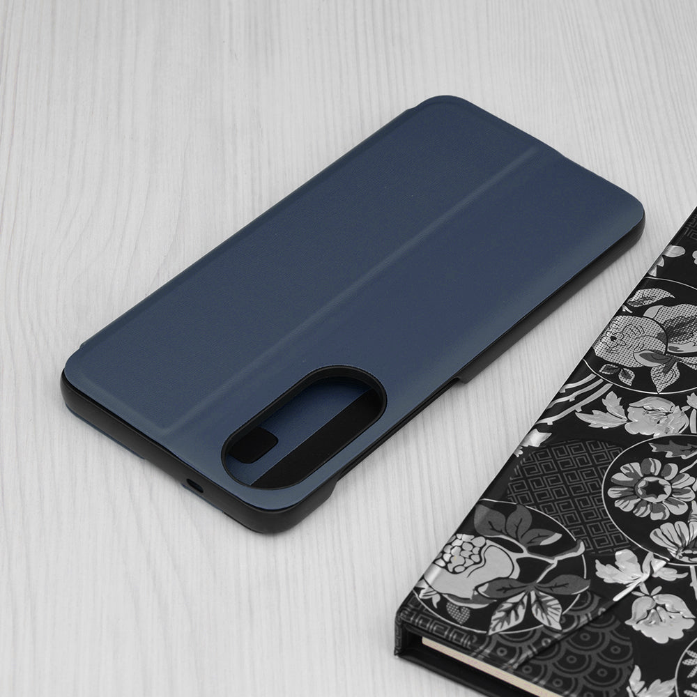 Coque pour Samsung Galaxy S25 Edge S937, Techsuit, eFold, Bleu Foncé