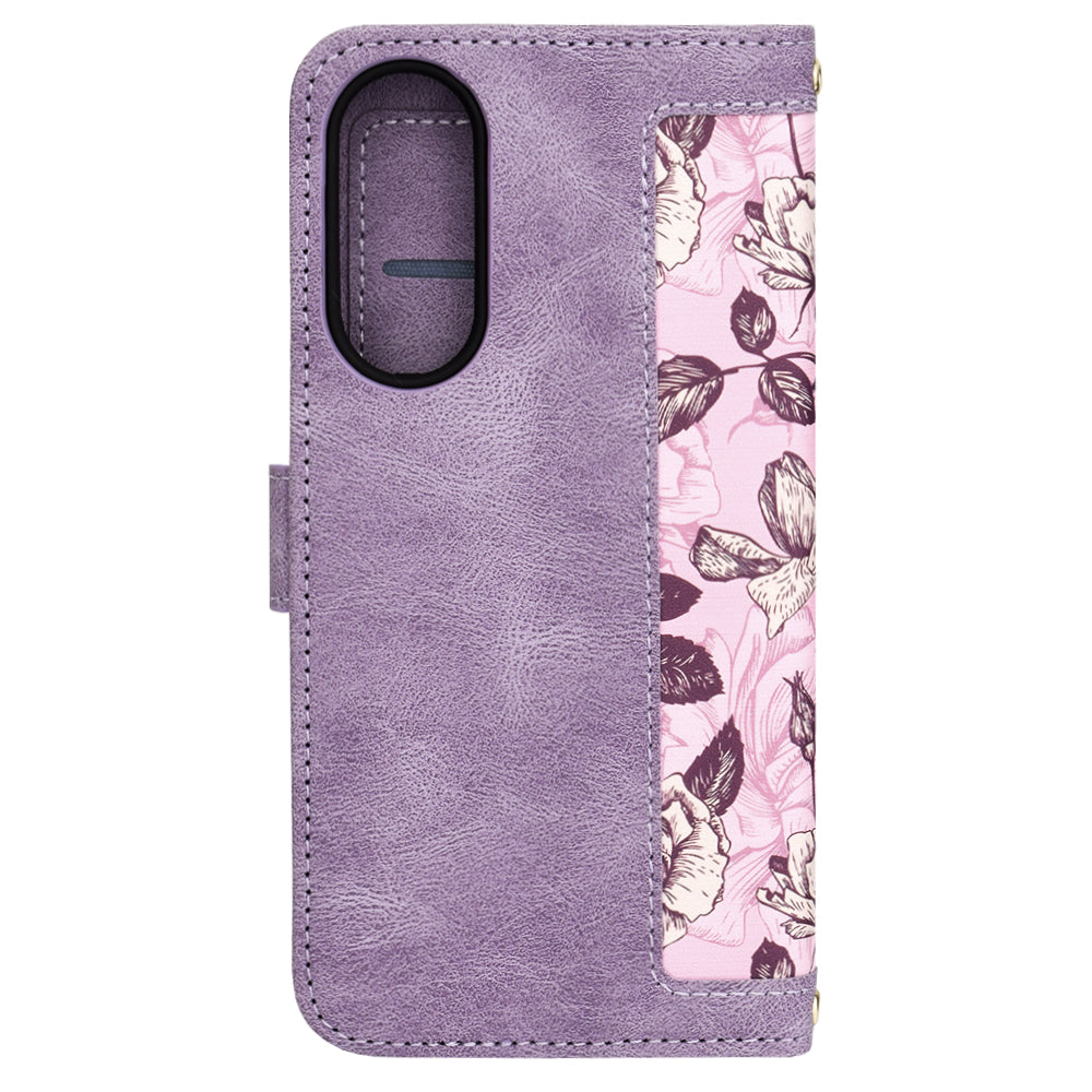 Coque pour Samsung Galaxy S25 Edge S937, Techsuit, FlipCraft, Violet