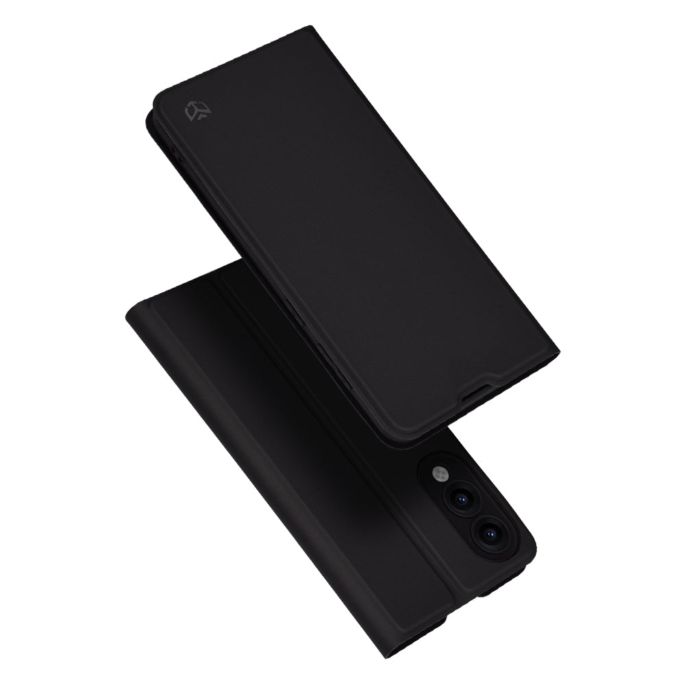 Coque pour Samsung Galaxy S25 Edge S937, Techsuit, Magskin Book, Noire