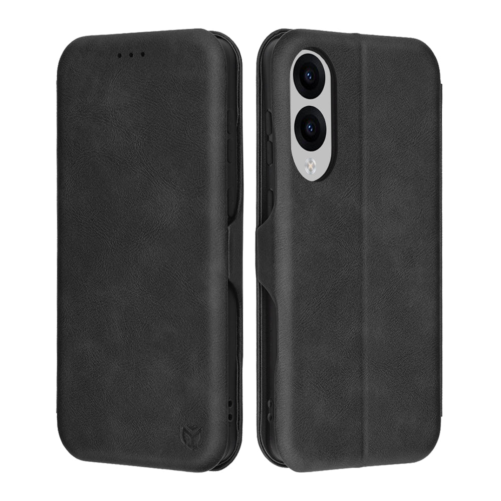 Coque pour Samsung Galaxy S25 Edge S937, Techsuit, Safe Wallet Plus, Noire