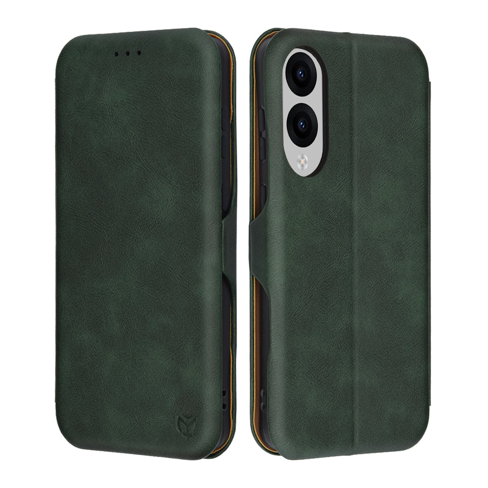 Coque pour Samsung Galaxy S25 Edge S937, Techsuit, Safe Wallet Plus, Vert