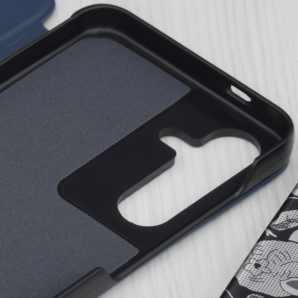 Coque pour Samsung Galaxy S25+ S936, Techsuit, eFold, Bleu Foncé