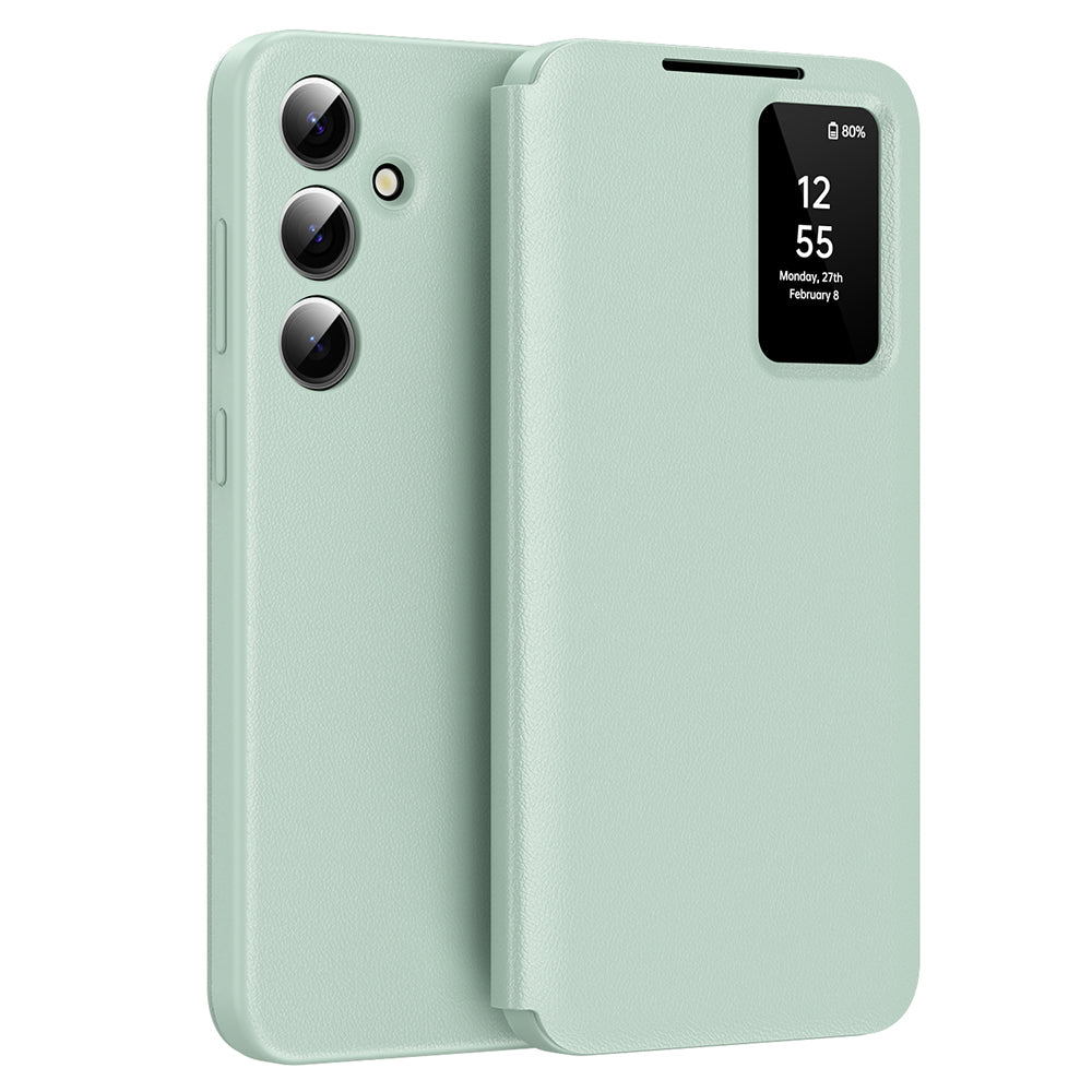 Coque pour Samsung Galaxy S25 S931, Techsuit, SmartView, Vert