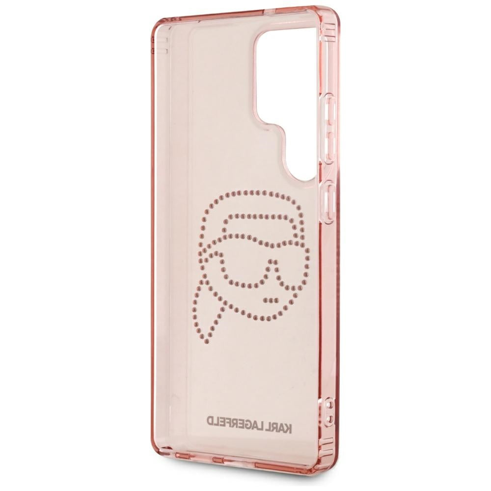 Case for Samsung Galaxy S25 Ultra S938, Karl Lagerfeld, IML Luxury Karl's Head, Pink